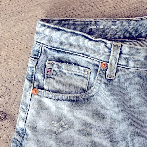 AG Wide Leg Crop Jeans Size 31 - Picture 8 of 11